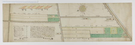2155 Kaart van een hofstede en landerijen bij de Biltse molen, behorende aan mr. C. van Deuverden